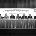 1992 bei einer Fachkonferenz der Friedrich-Ebert-Stiftung sind unter anderem Arne Börnsen, Rudolf Dreßler, Michael Geuenich, Christian Schwarz-Schilling und Kurt van Haaren zu Gast.