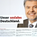 Mitgliederwerbung zum SPD-Parteitag 2007 in Hamburg: Im Mittelpunkt steht der vorsorgende Sozialstaat.